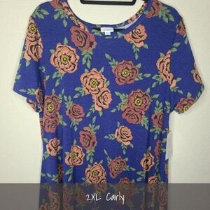 LuLaRoe Carly Dress 2XL NWT Floral